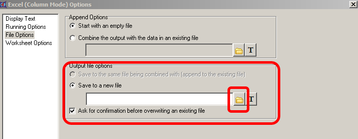 图T28.85   Editing the Excel Export Saving Path (编辑Excel导出保存路径)